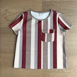 Zara stripped blouse